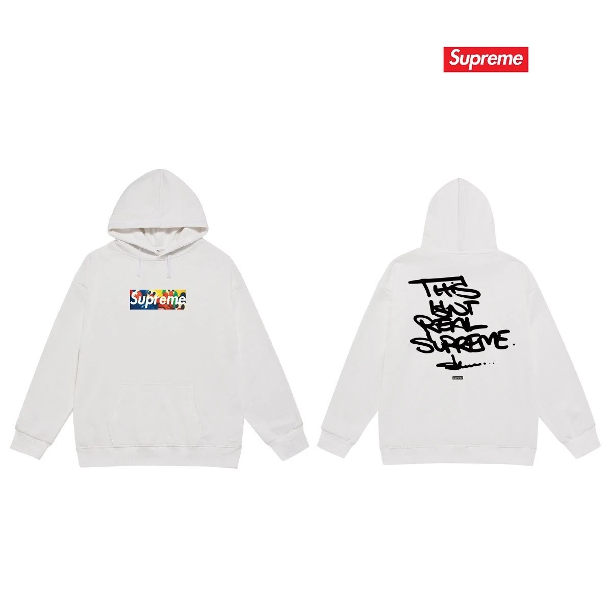 Supreme Hoodies & Sweatshirts Graphic Print Hoodie — S 2226 white
