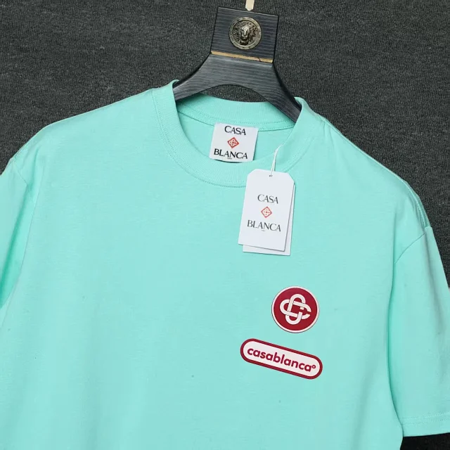 Casablanca T-Shirts Short-Sleeve Graphic Logo T-Shirt product detail image 2