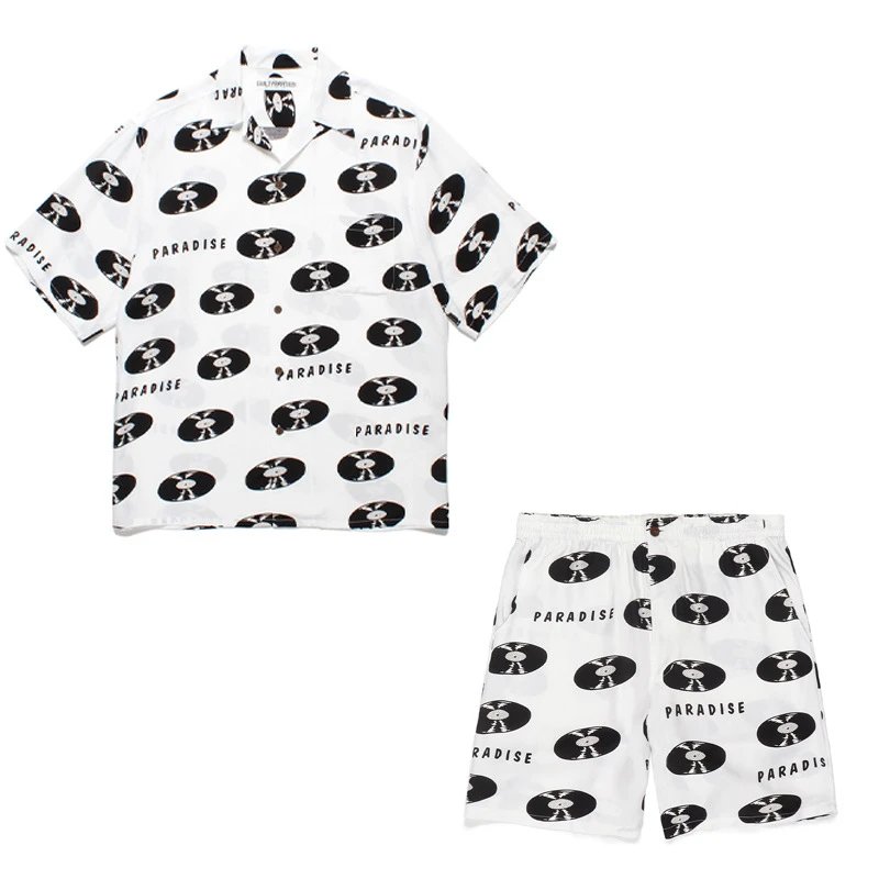 Human Made Tokyo Empire Black Print Shirt and Shorts Set - 12