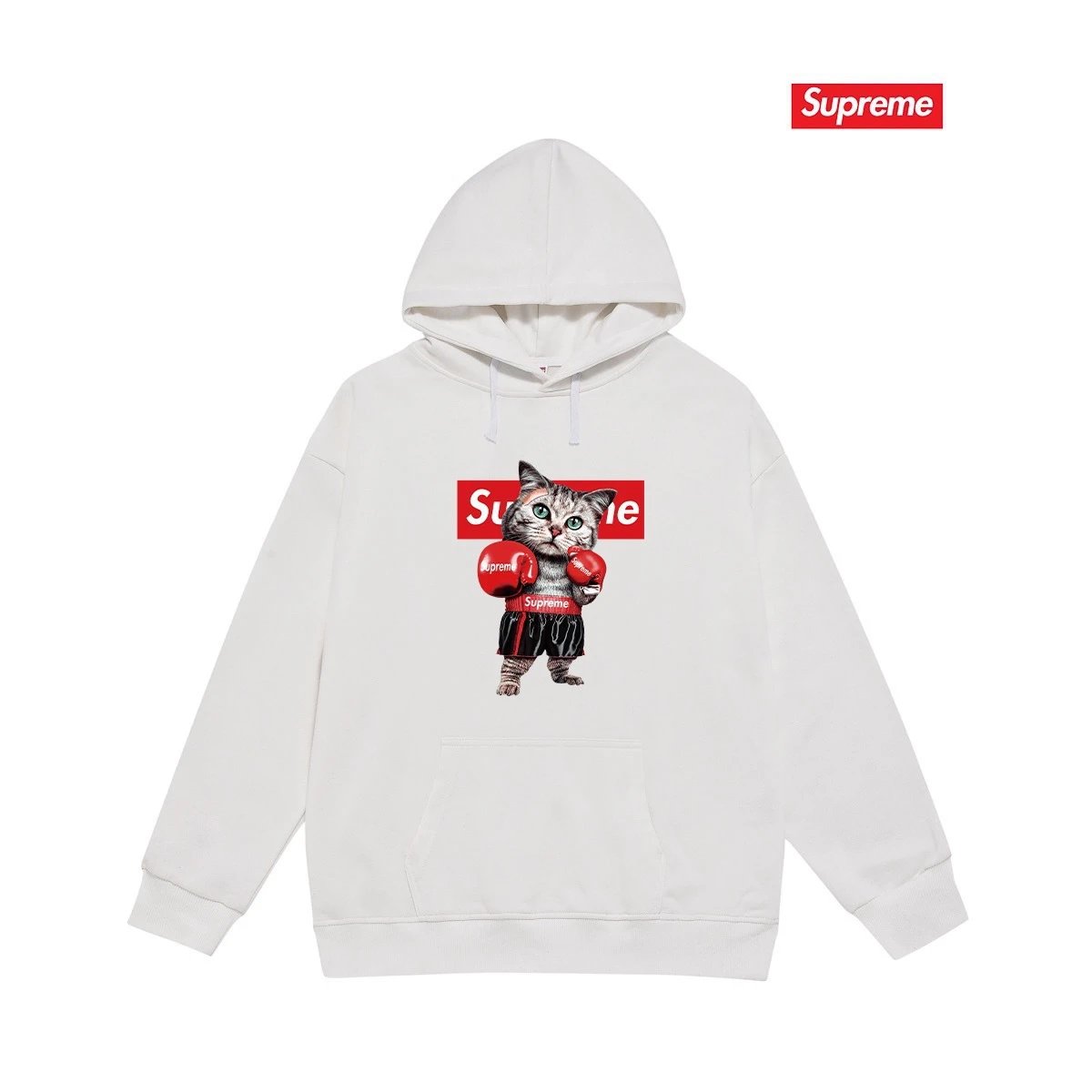 Supreme Hoodies & Sweatshirts Dover Street Market car graphic pullover hoodie — S 2219 White with fleece lining