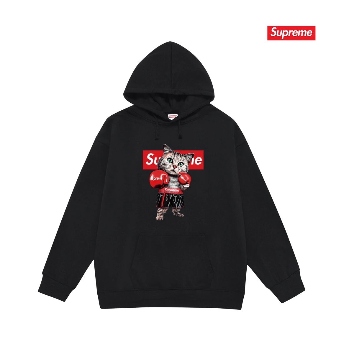 Supreme Hoodies & Sweatshirts Dover Street Market car graphic pullover hoodie — S 2219 Black with fleece lining