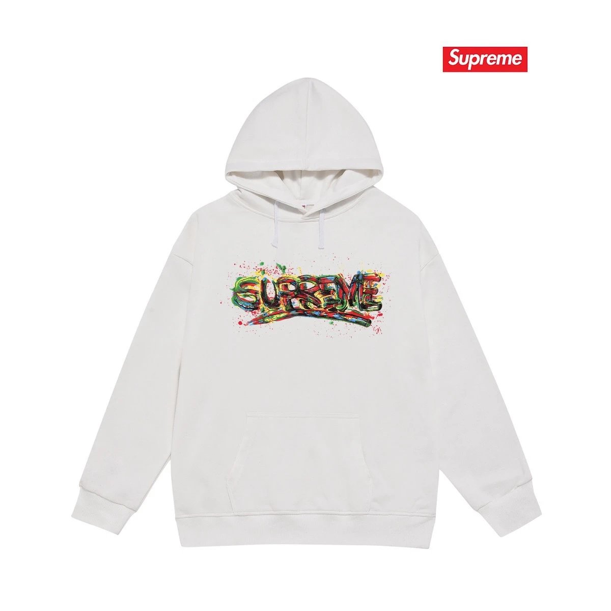 Supreme Hoodies & Sweatshirts Graphic Print Hoodie — S 2224 white