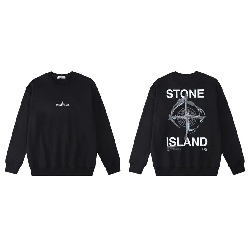 Stone Island Hoodies & Sweatshirts Crewneck graphic sweatshirt — W801 black