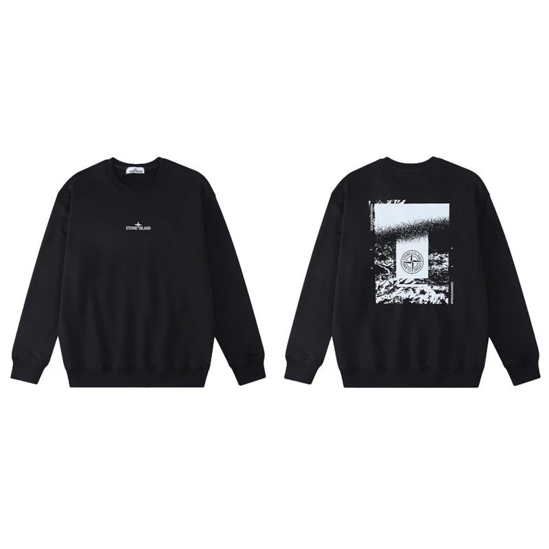 Stone Island Hoodies & Sweatshirts Crewneck graphic sweatshirt — W807 black