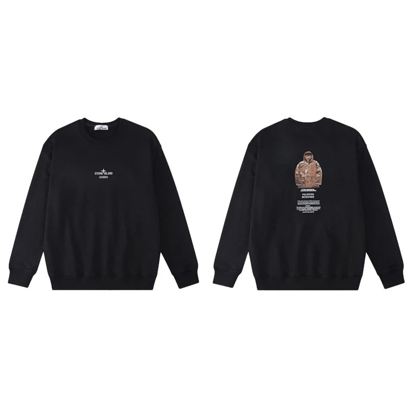 Stone Island Hoodies & Sweatshirts Crewneck graphic sweatshirt — W808 black