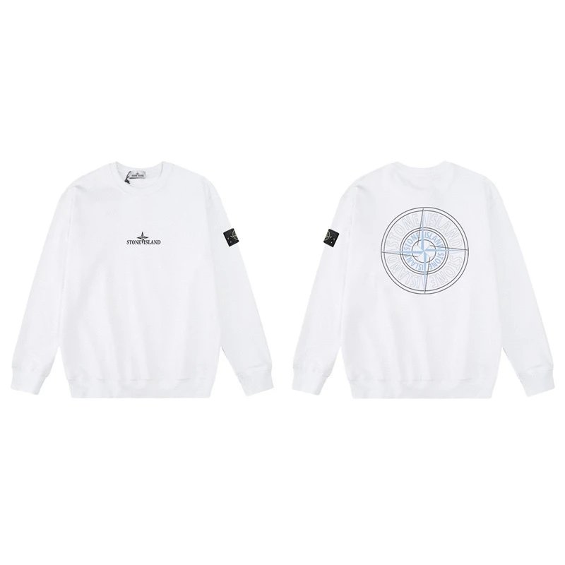 Stone Island Hoodies & Sweatshirts Crewneck graphic sweatshirt — W817 white
