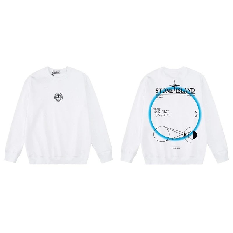 Stone Island Hoodies & Sweatshirts Crewneck graphic sweatshirt — W 818 white