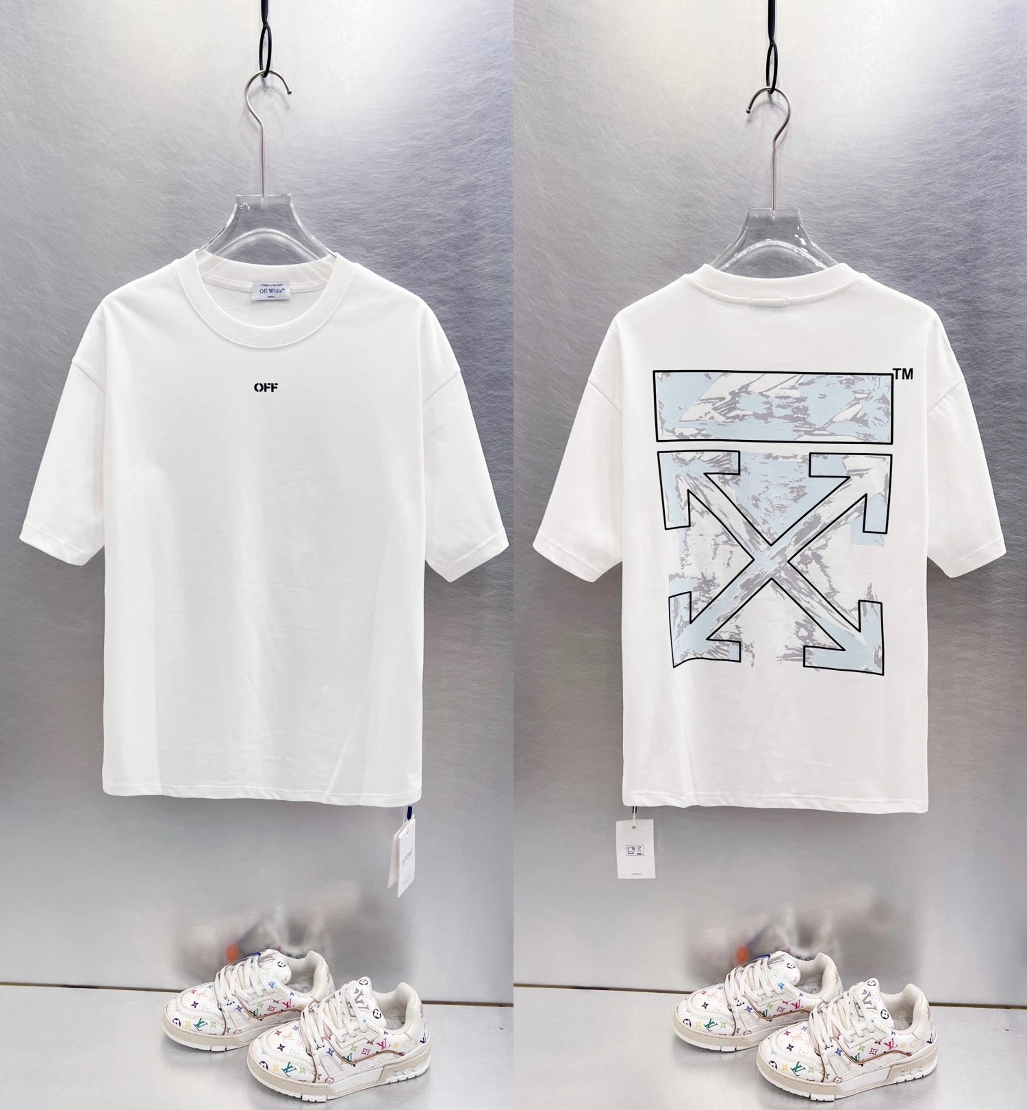 Off-White T-Shirts Graphic-print crew-neck — white 9622