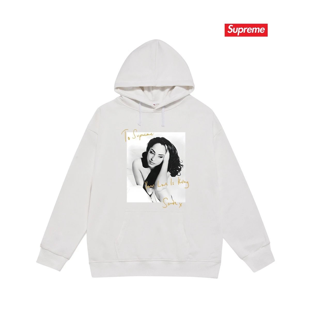 Supreme Hoodies & Sweatshirts Dover Street Market car graphic pullover hoodie — S 2189 White with fleece lining