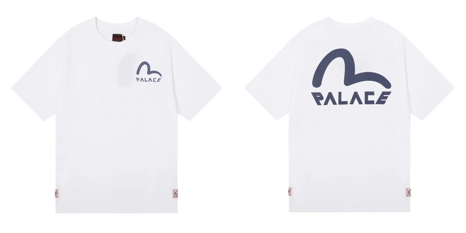 Evisu T-Shirts Short-Sleeve Graphic T-Shirt — QC 012 white
