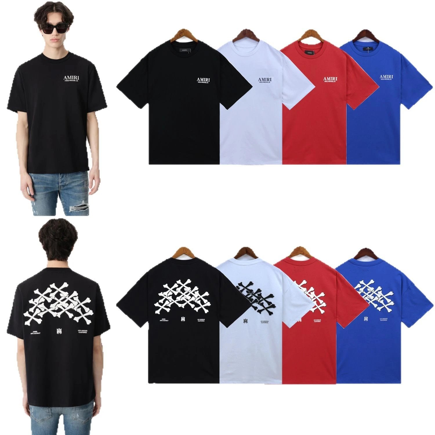 Amiri Bones Stacked T-Shirt