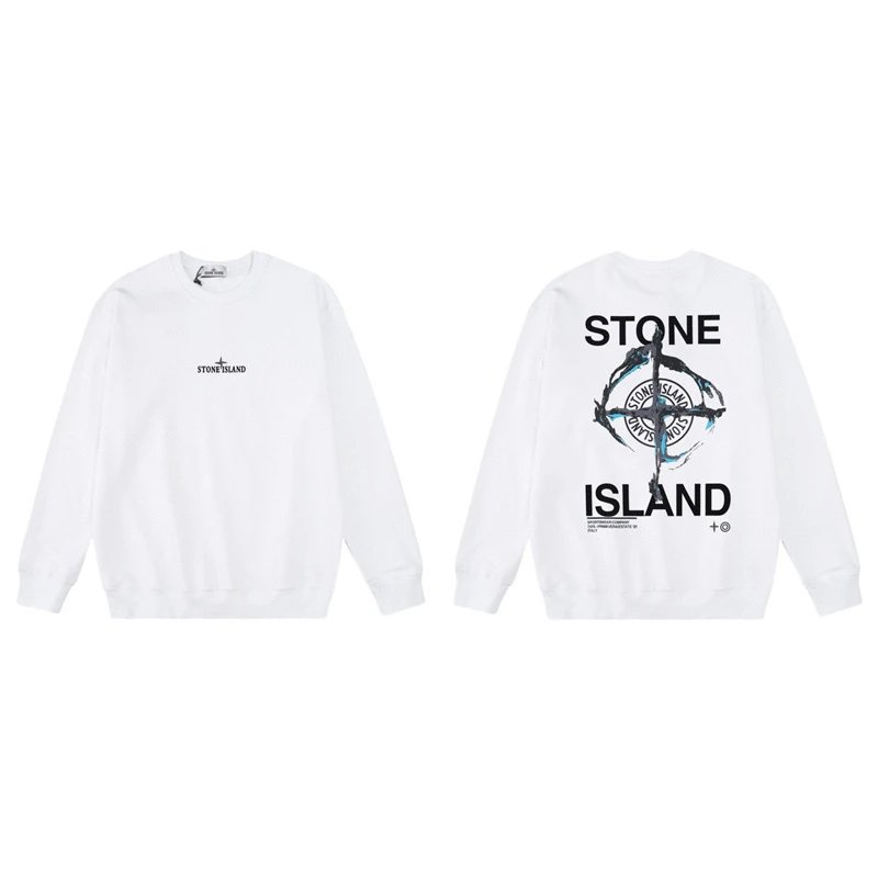 Stone Island Hoodies & Sweatshirts Crewneck graphic sweatshirt — W801 white