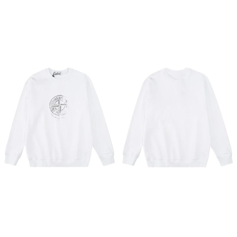 Stone Island Hoodies & Sweatshirts Crewneck graphic sweatshirt — W813 white