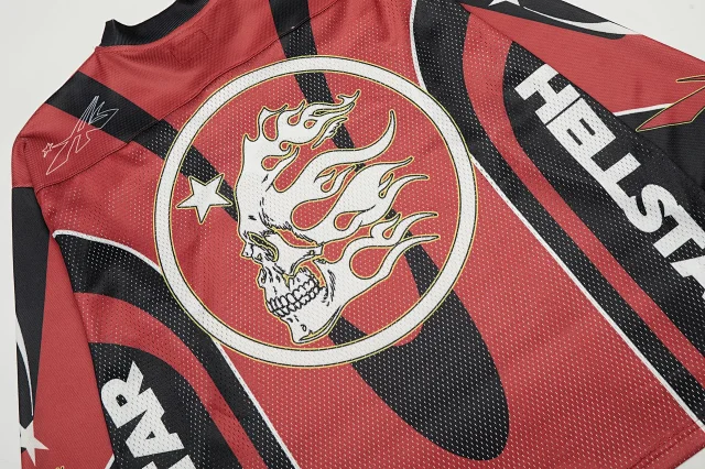 Hellstar T-Shirts Mesh football jersey graphic product detail image 38