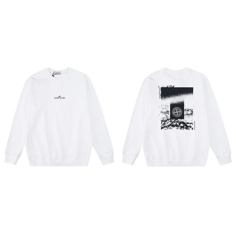 Stone Island Hoodies & Sweatshirts Crewneck graphic sweatshirt — W807 white