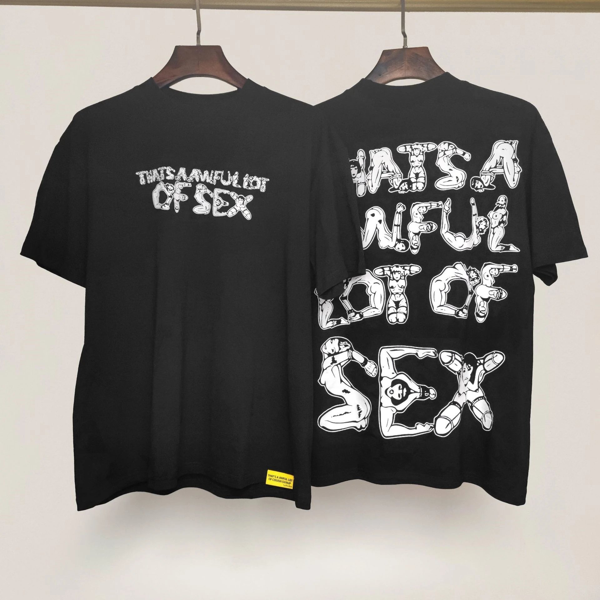 Cough Syrup T-Shirts Graphic Print — 14 Black Short Sleeve