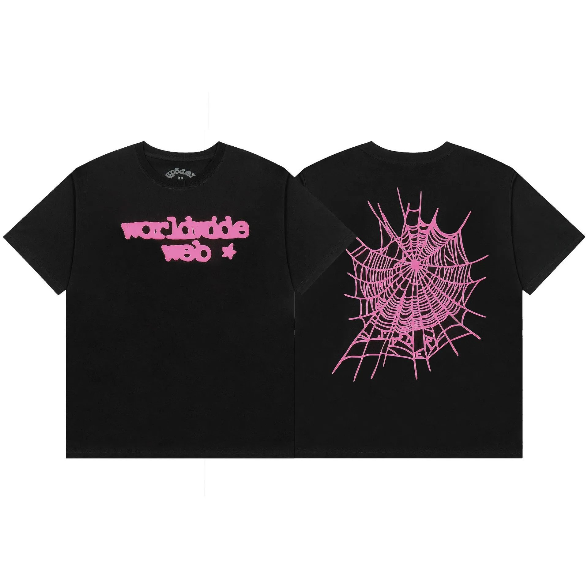 Sp5der T-Shirts Graphic Print — S743 black