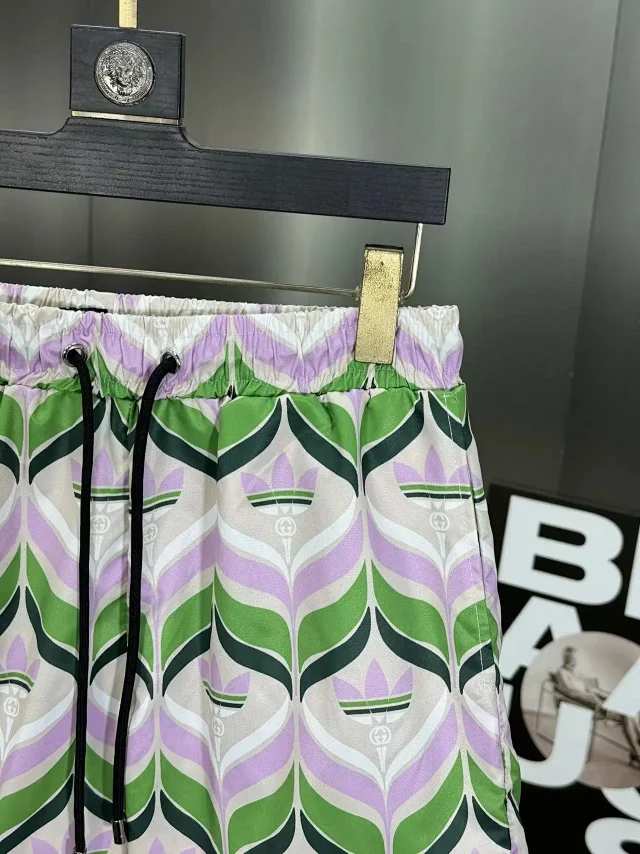adidas Shorts Trefoil geometric-print drawstring product detail image 9