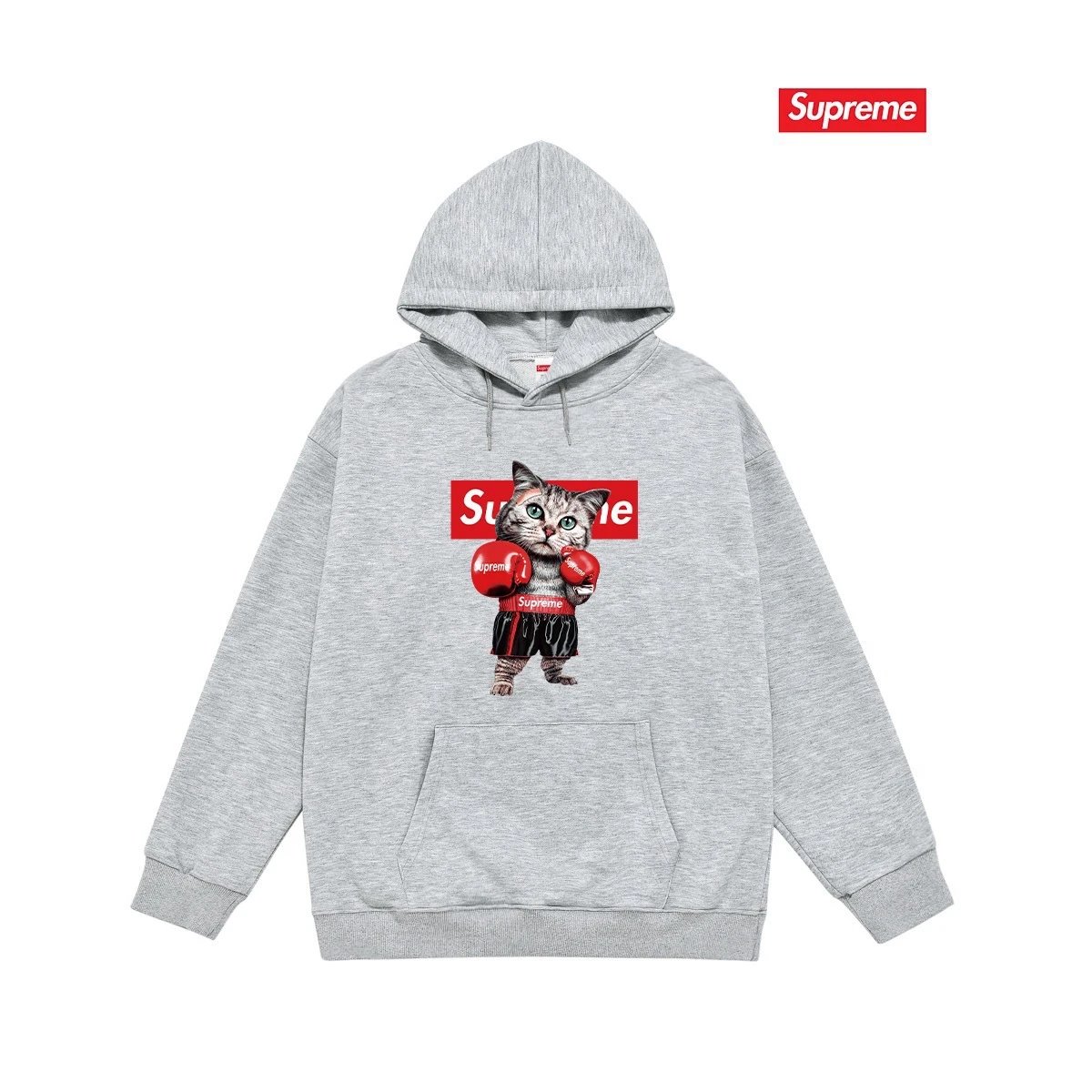 Supreme Hoodies & Sweatshirts Dover Street Market car graphic pullover hoodie — S 2219 Gray with fleece lining