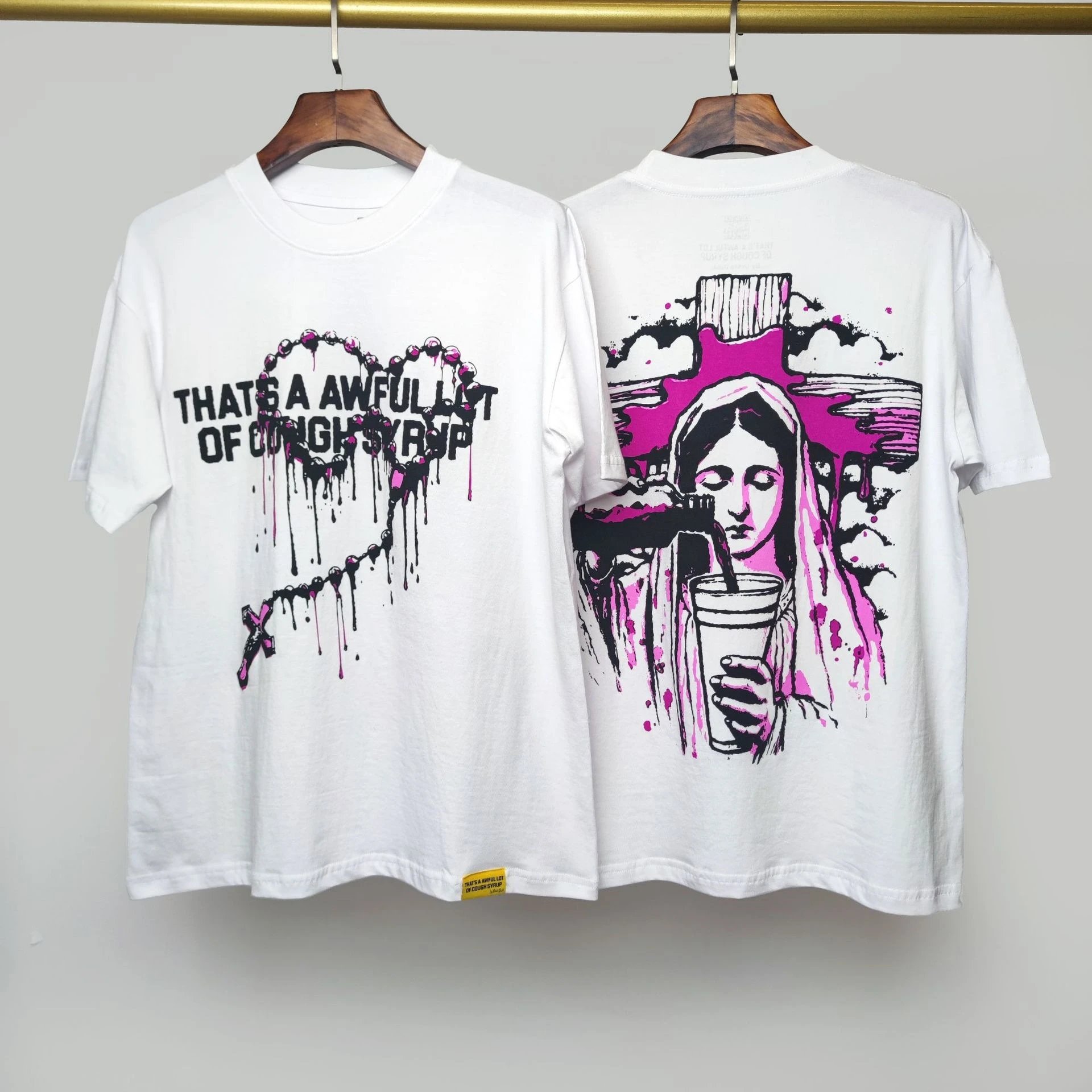 Unbranded T-Shirts Graphic Print — 45 white