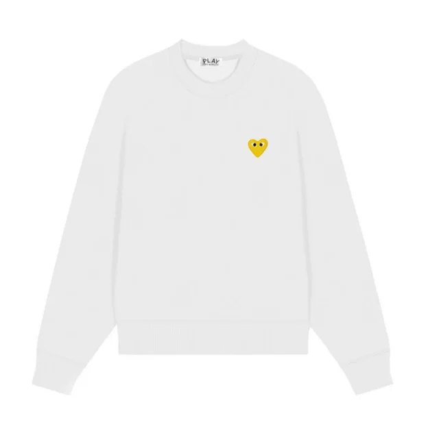 Comme des Garçons Hoodies & Sweatshirts PLAY heart graphic crewneck sweatshirt product detail image 5