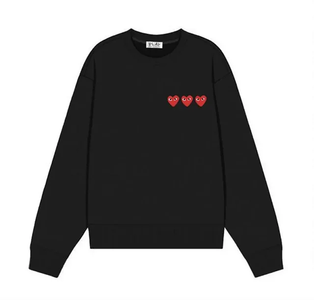 Comme des Garçons Hoodies & Sweatshirts PLAY heart graphic crewneck sweatshirt product detail image 14