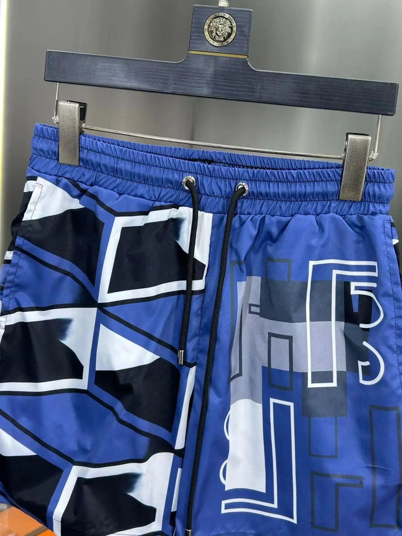 Versace Printed Swim Shorts Blue Multicolor Swimwear - 14