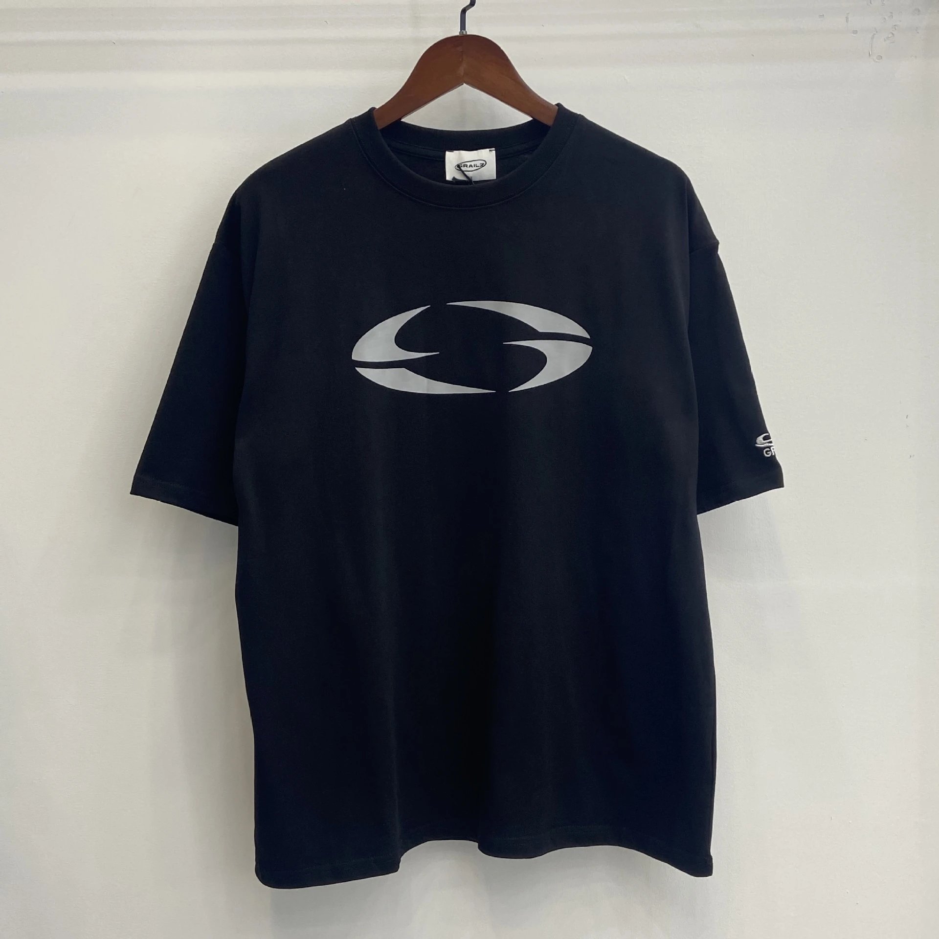 GRAILZ T-Shirts Oversized Graphic Print — Black GR 68