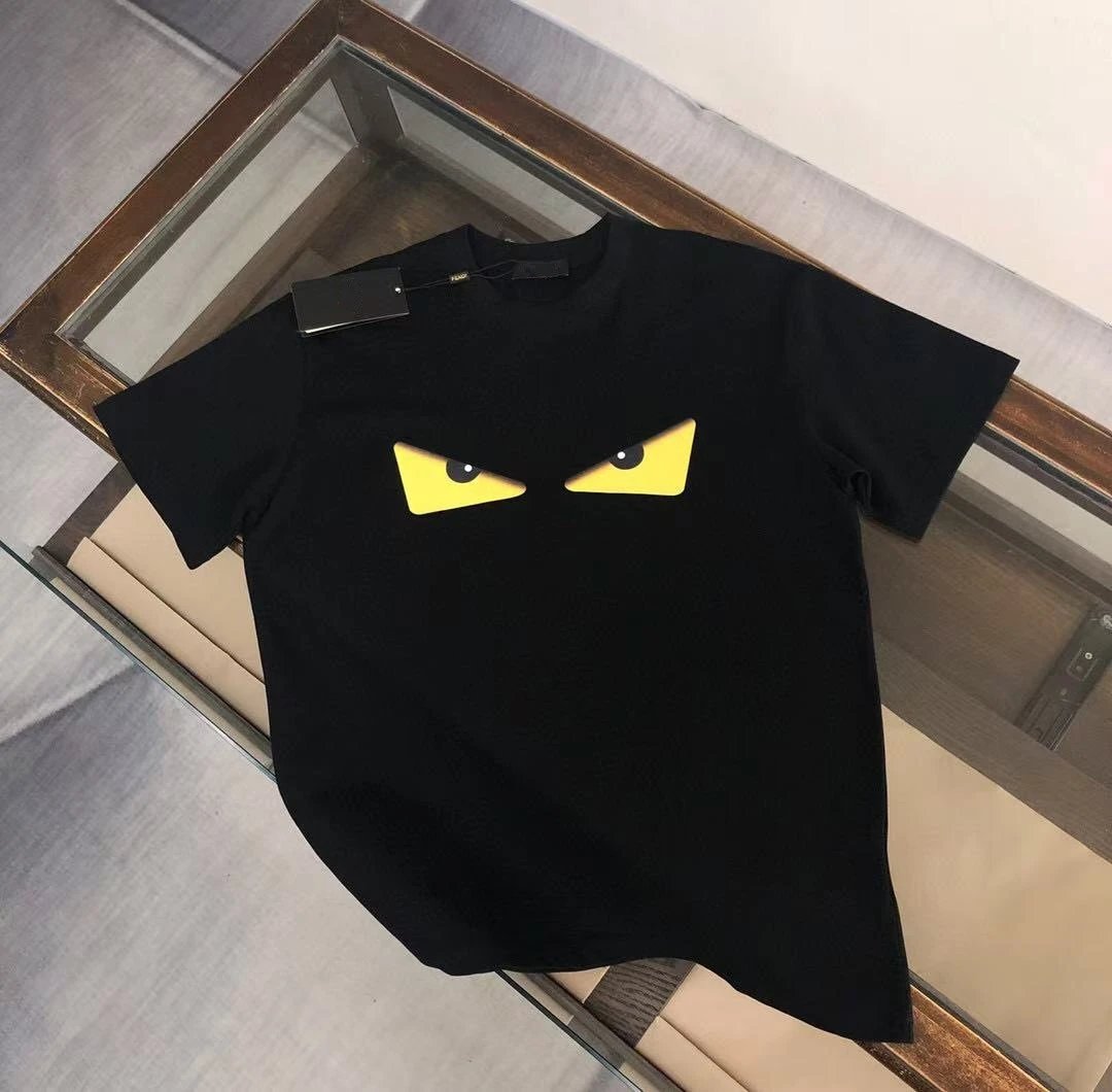 Fendi T-Shirts Short-Sleeve Logo Print — F65