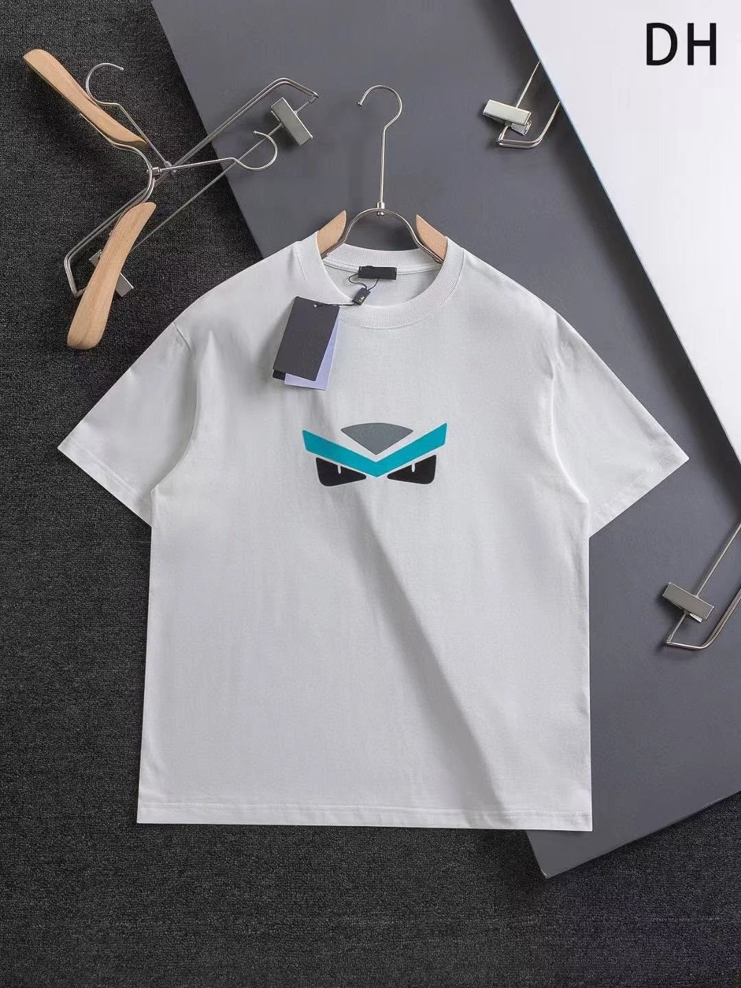 Fendi T-Shirts Monster Eyes Graphic — 32