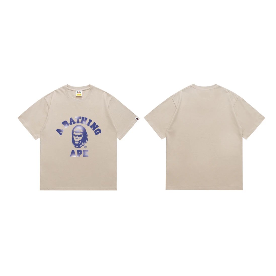 A BATHING APE T-Shirts Short-Sleeve Camouflage Head Graphic — 221 black