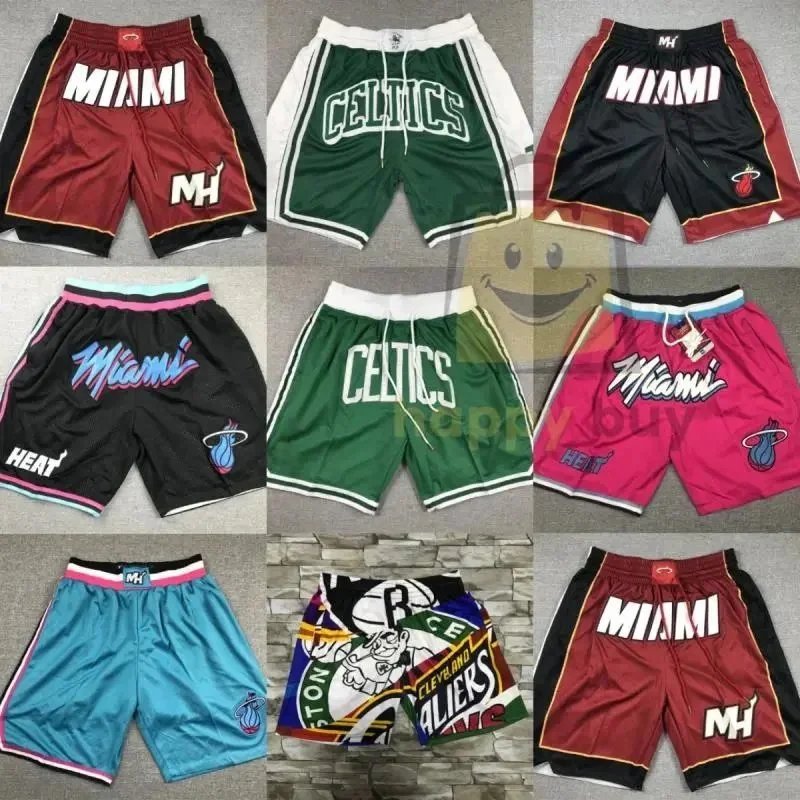 Miami Heat and Boston Celtics Basketball Shorts Collection