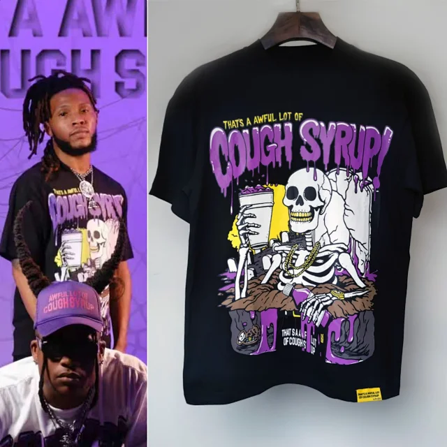 Cough Syrup T-Shirts Graphic Print product detail image 25