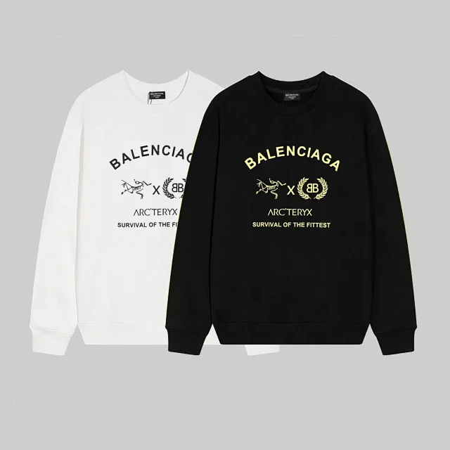 Balenciaga Hoodies & Sweatshirts Crewneck logo-print sweatshirt product detail image 8
