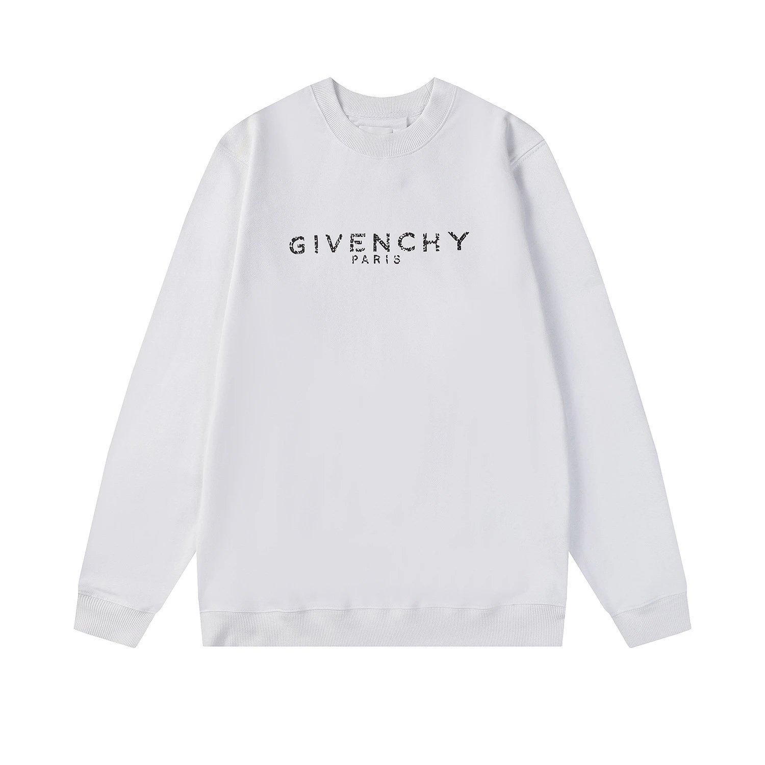 Givenchy Logo Print Green 4G Locks Sweatshirt White Hoodie - 19