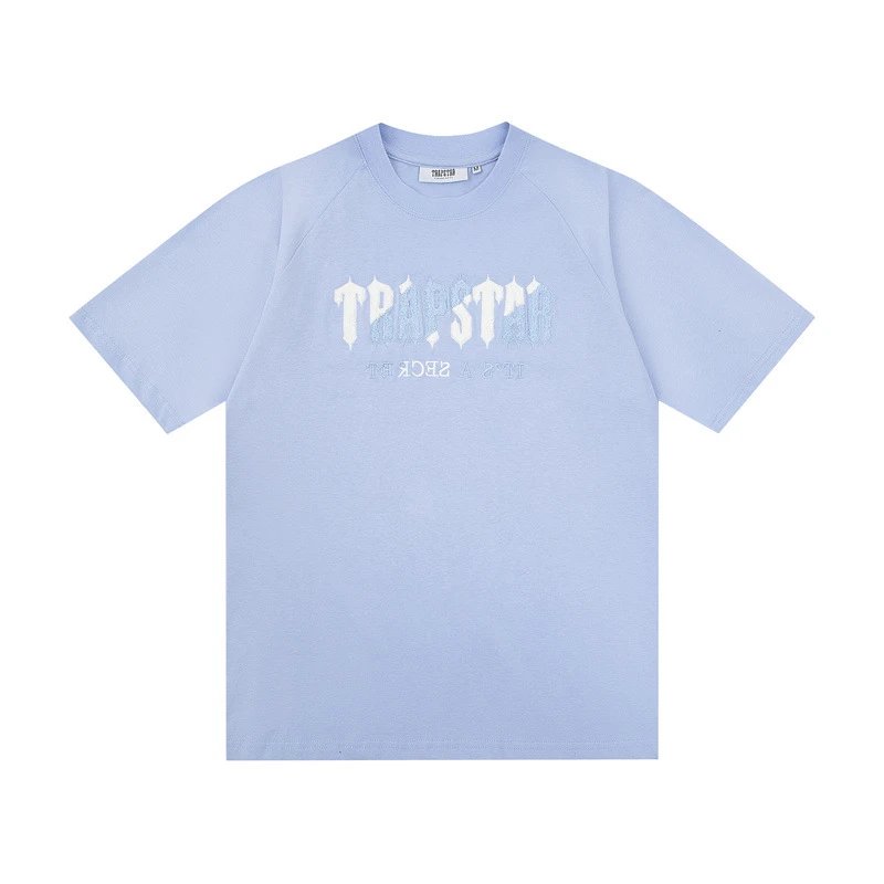 Trapstar T-Shirts Graphic Logo T-Shirt — 6617 Sky blue T shirt