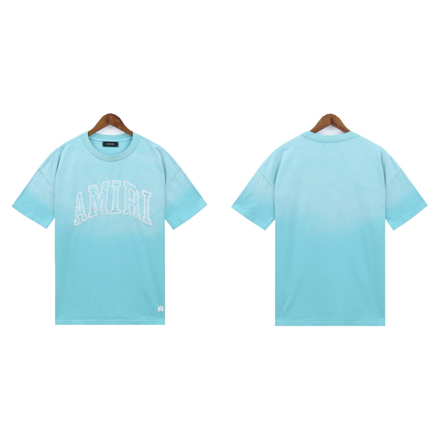 AMIRI T-Shirts Washed Graphic T-Shirt — 2218 blue