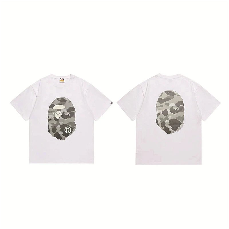 BAPE T-Shirts Hot Wheels Graphic Short-Sleeve T-Shirt — 252 white ash