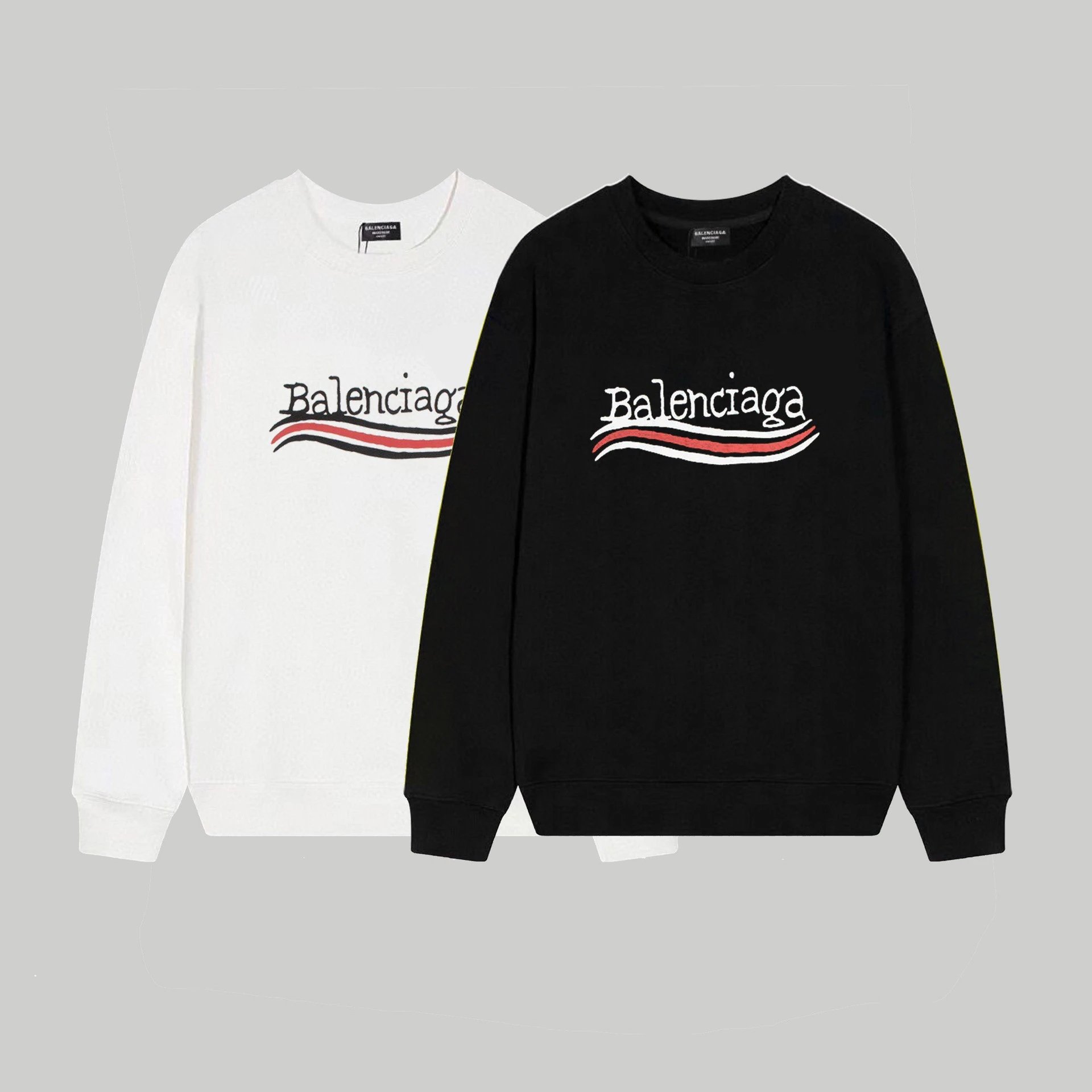Balenciaga Hoodies & Sweatshirts Crewneck logo-print sweatshirt image 3