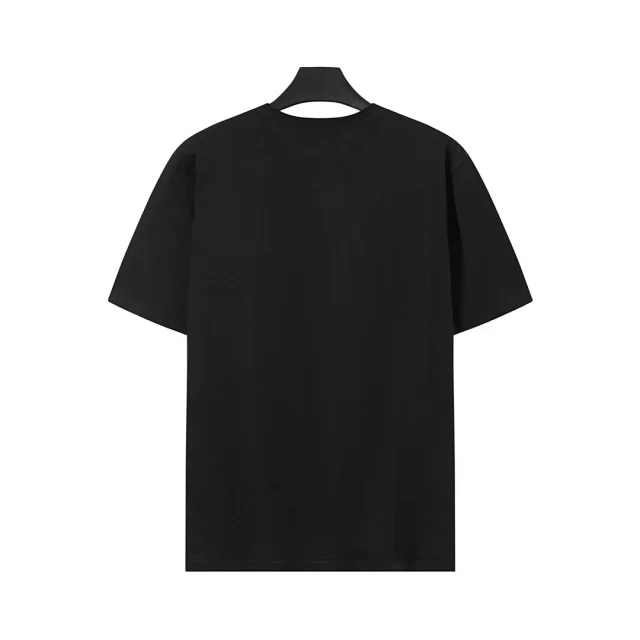 Prada T-Shirts Crew-neck T-shirt with triangular logo plaque product detail image 30