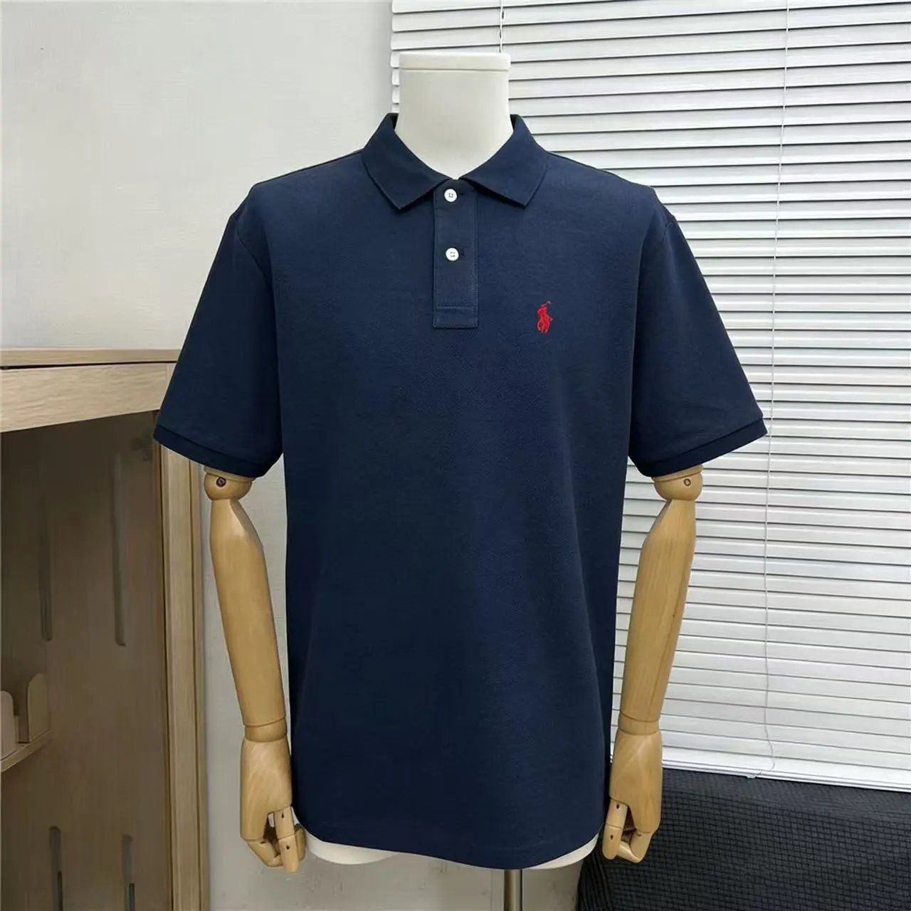 Polo Ralph Lauren Shirts Short-Sleeve Embroidered Pony Shirt — Pony Navy 002