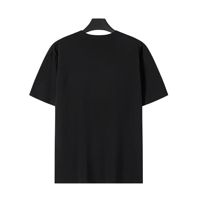Prada T-Shirts Crew-neck T-shirt with triangular logo plaque product detail image 42
