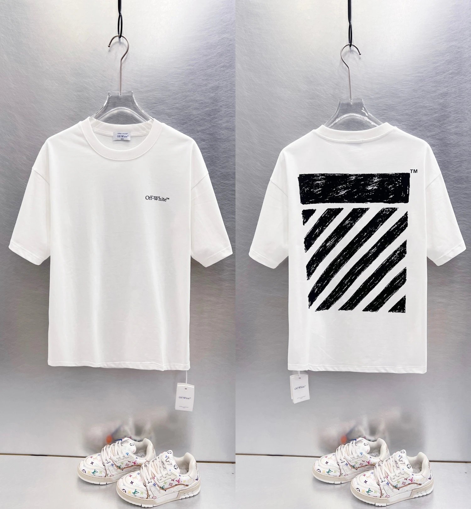 Off-White T-Shirts Graphic-print crew-neck — white 9627