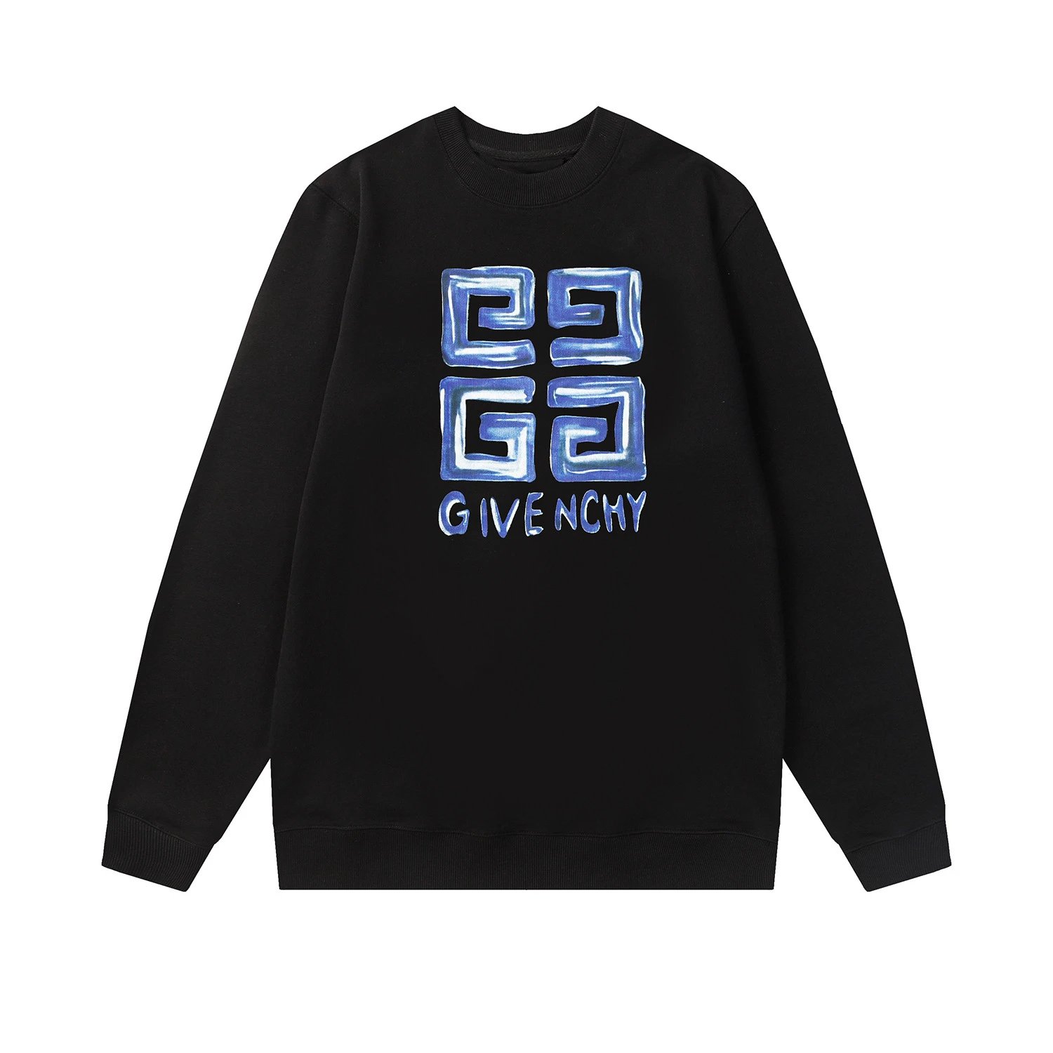 Givenchy Logo Print Green 4G Locks Sweatshirt White Hoodie - 10