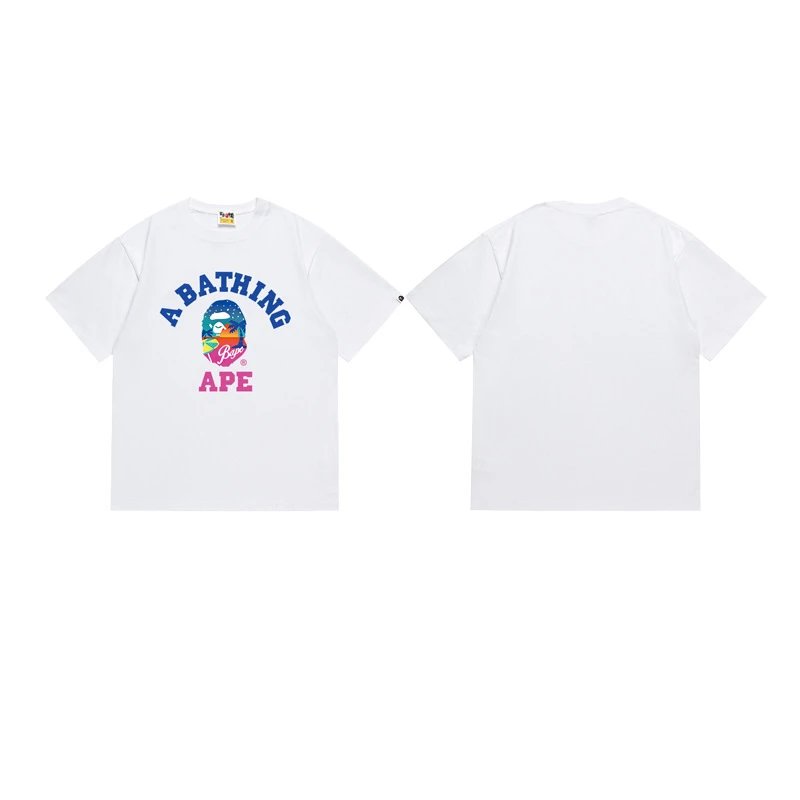 A BATHING APE T-Shirts Graphic Print T-Shirt — 125 white