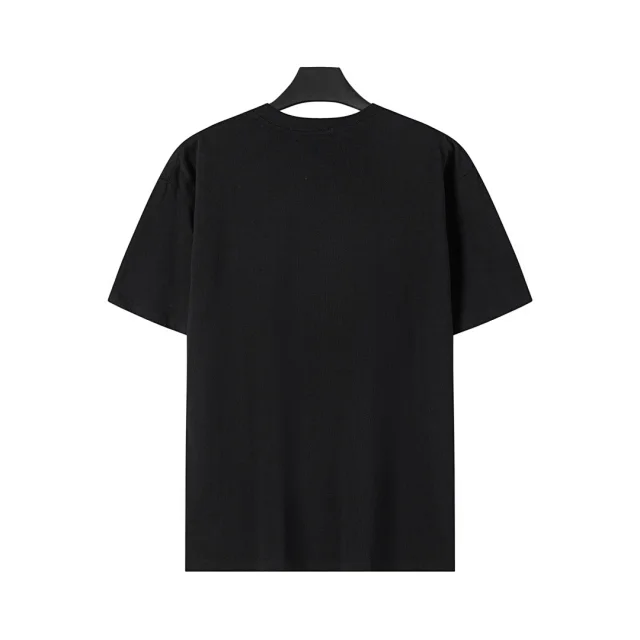 Prada T-Shirts Crew-neck T-shirt with triangular logo plaque product detail image 38