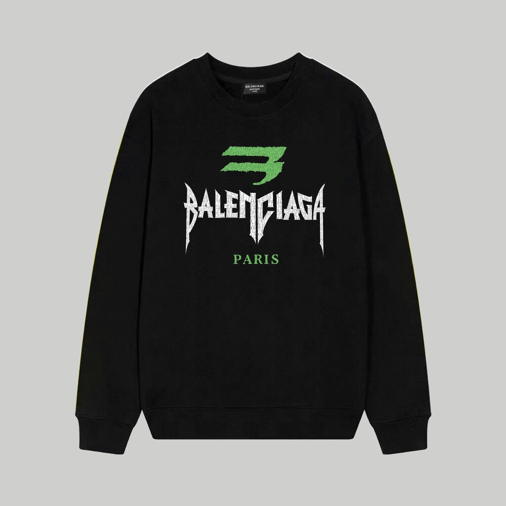 Balenciaga Hoodies & Sweatshirts Crewneck logo-print sweatshirt — 165 black