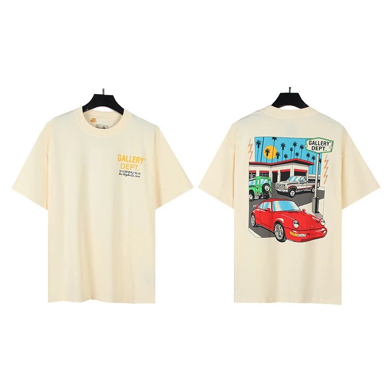 Gallery Dept. T-Shirts Loose Graphic Print — 9013 Apricot (Digital Direct Injection)