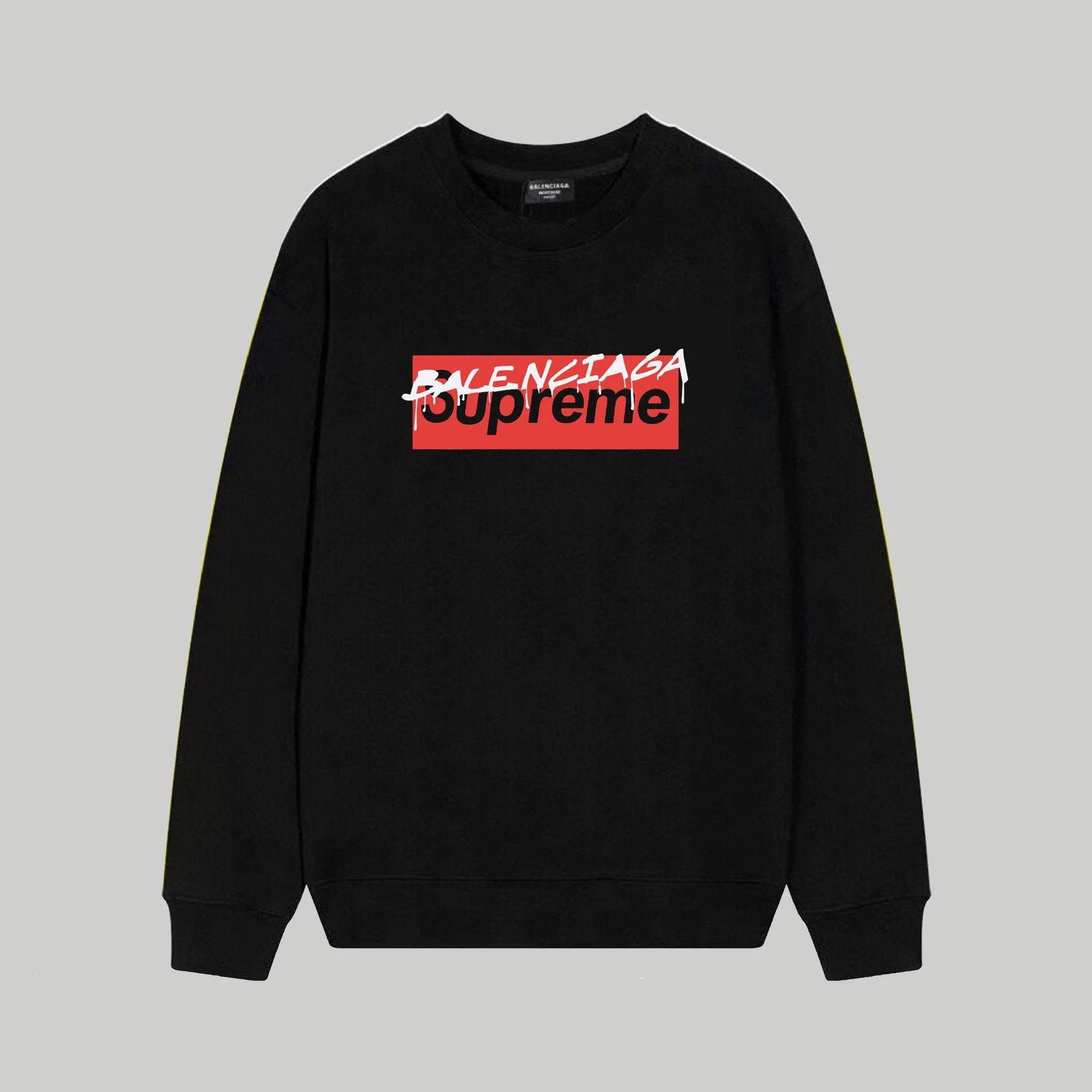 Balenciaga Hoodies & Sweatshirts Crewneck logo-print sweatshirt — 159 black
