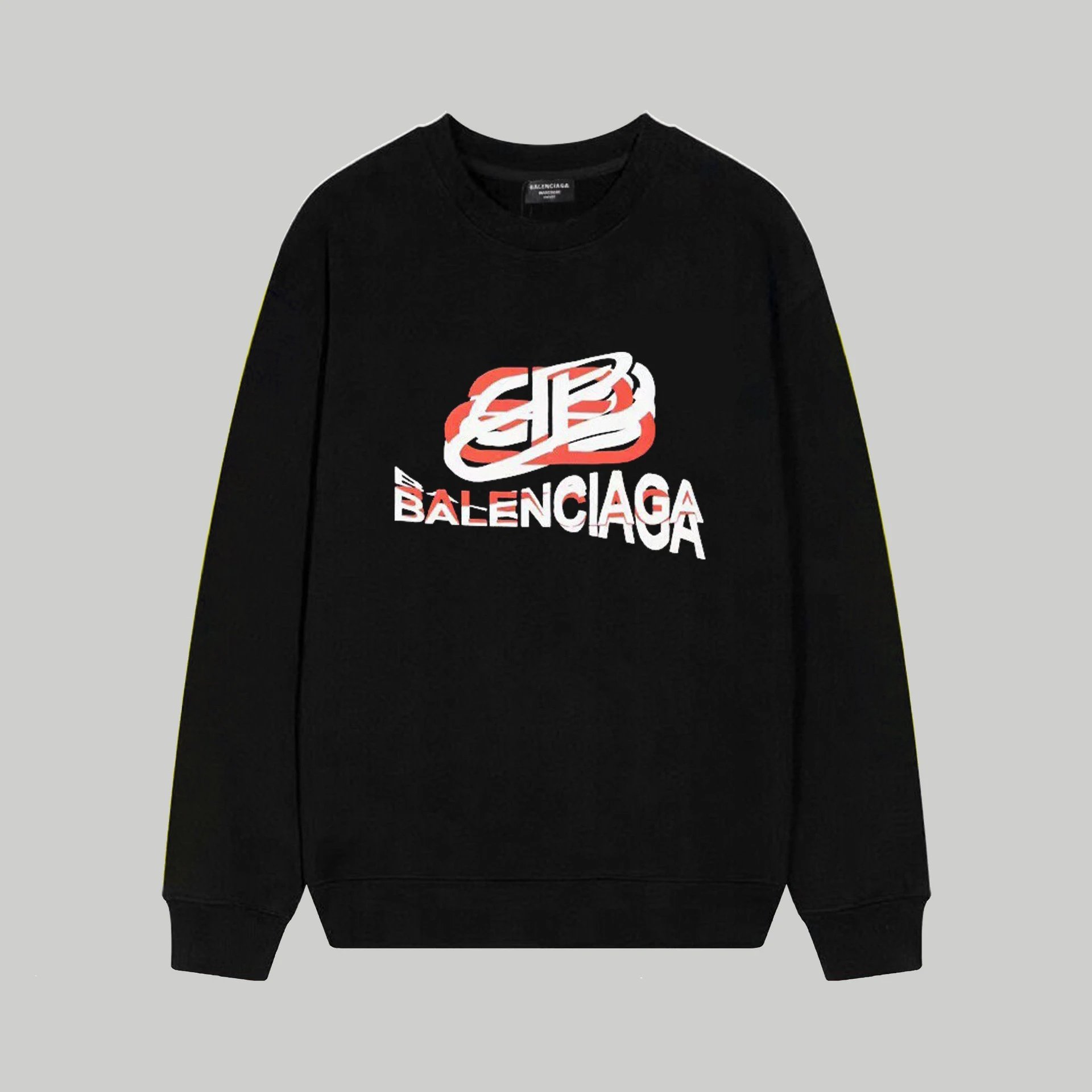 Balenciaga Hoodies & Sweatshirts Crewneck logo-print sweatshirt — 163 black